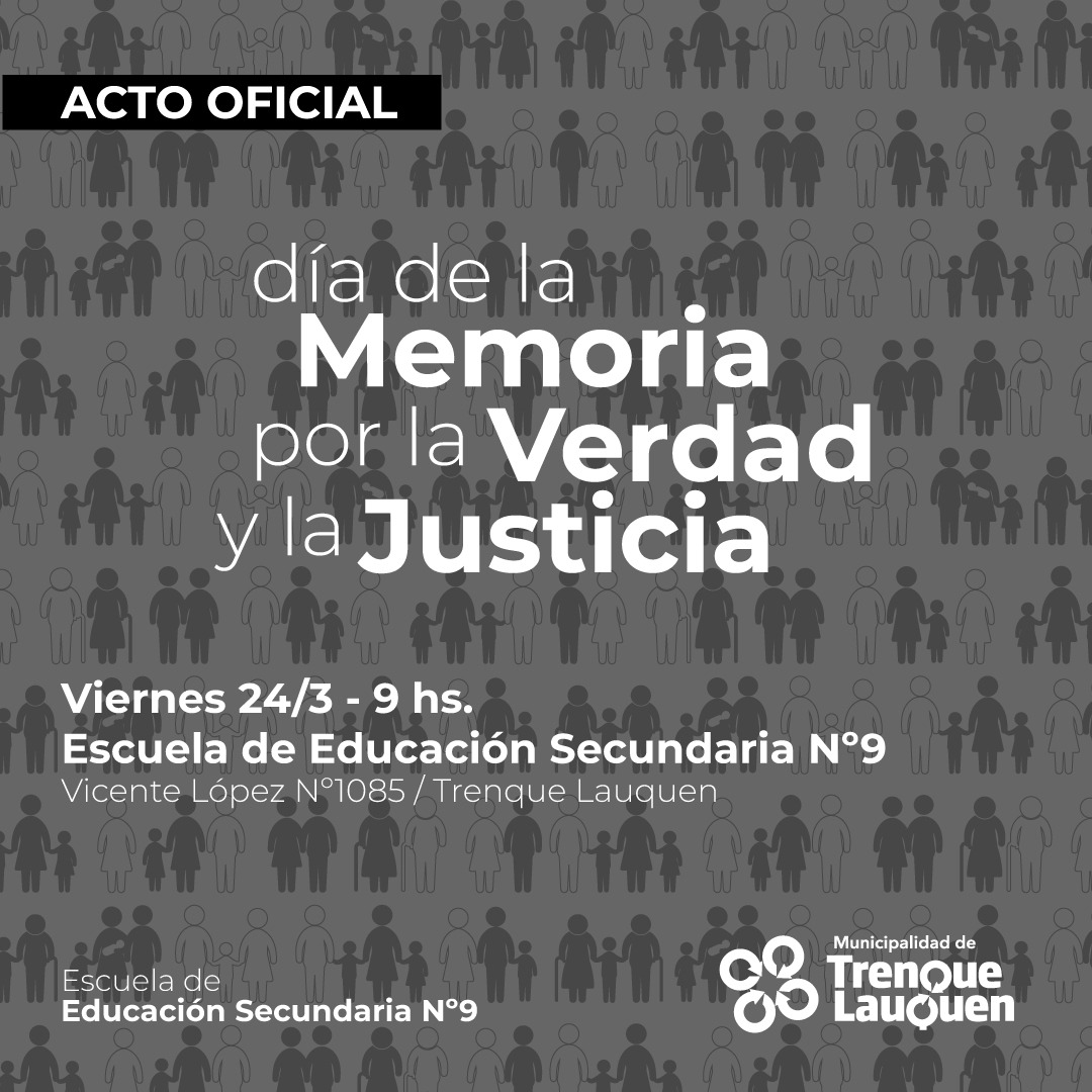 El acto oficial por el Día de la Memoria por la Verdad y la Justicia