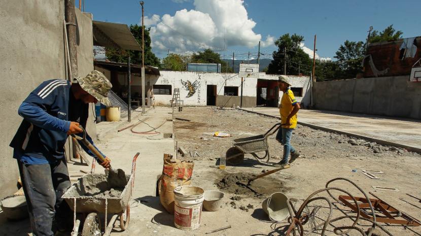 Avanzan las obras de revalorización del club la Colmena
