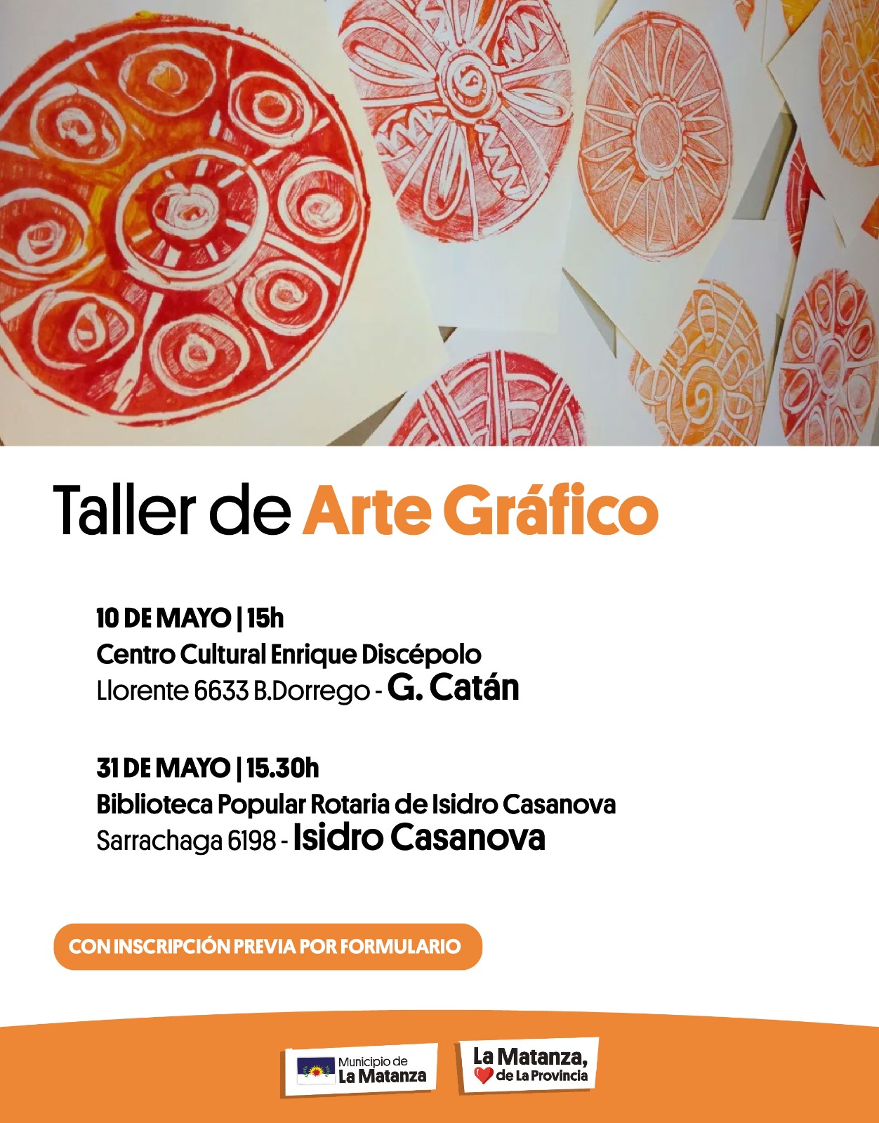 Talleres de Arte Gráfico en La Matanza