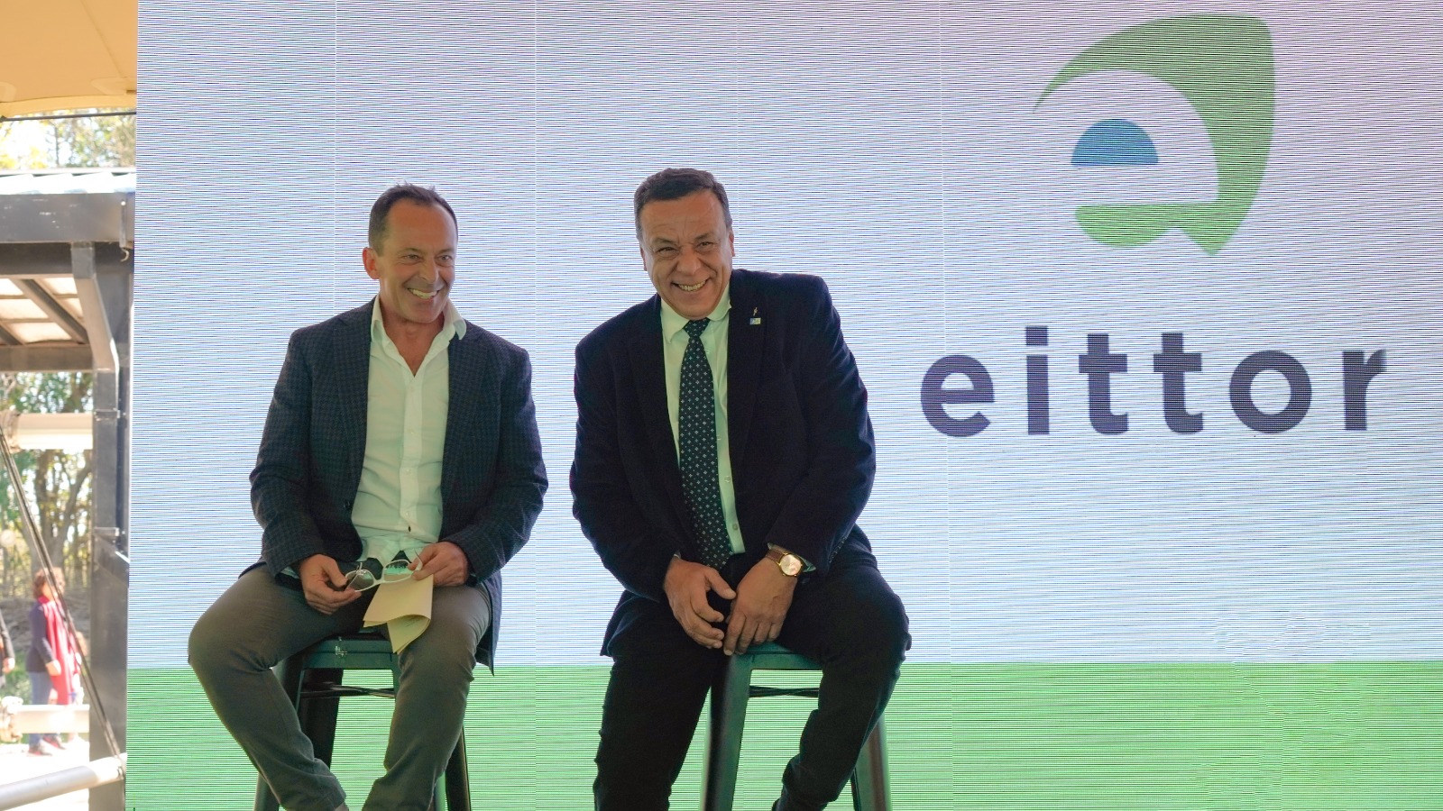 Cáffaro estuvo en la presentación de las instalaciones de Eittor