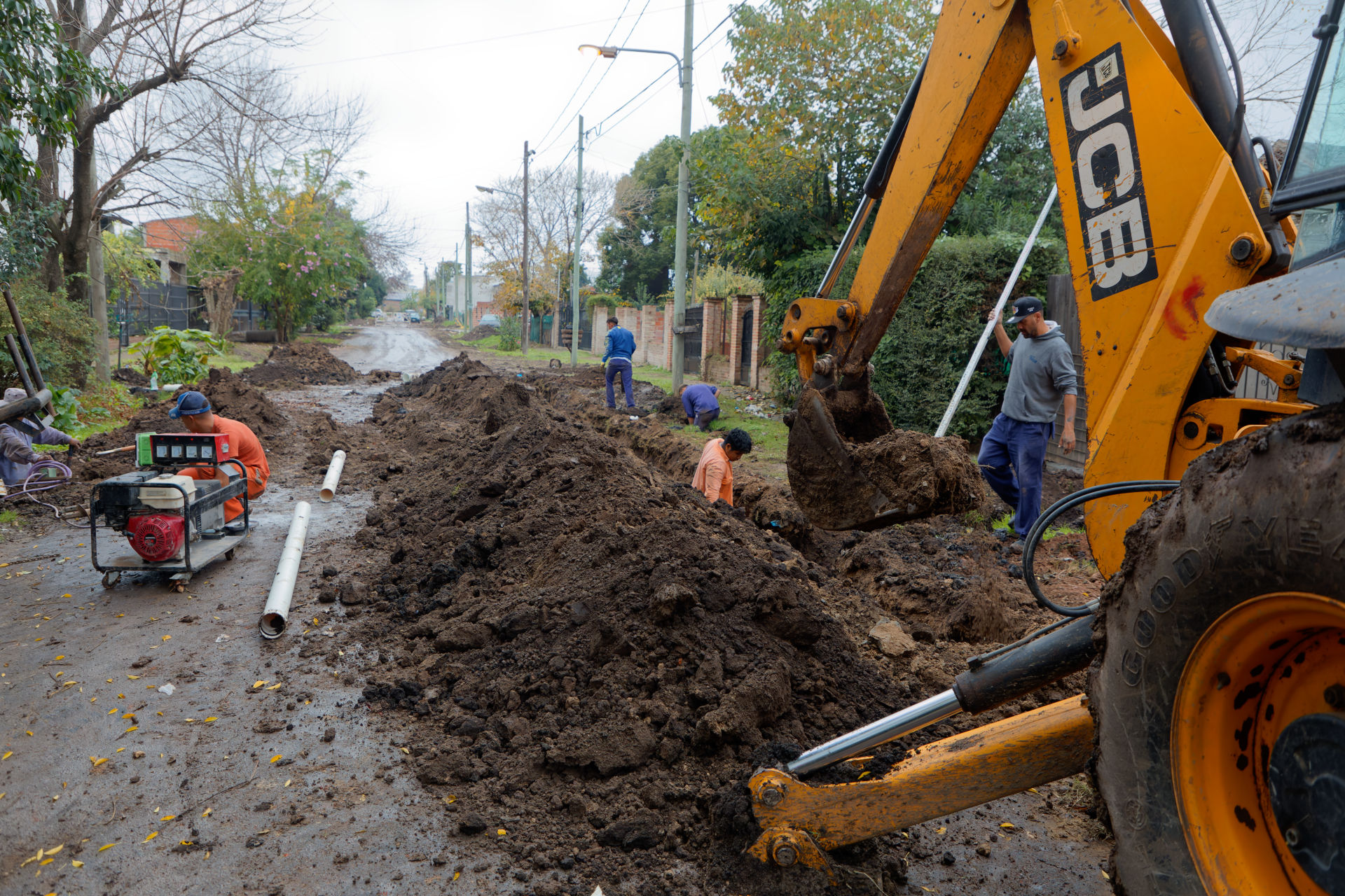 Avanza la extensión cloacal en el barrio San Marcos