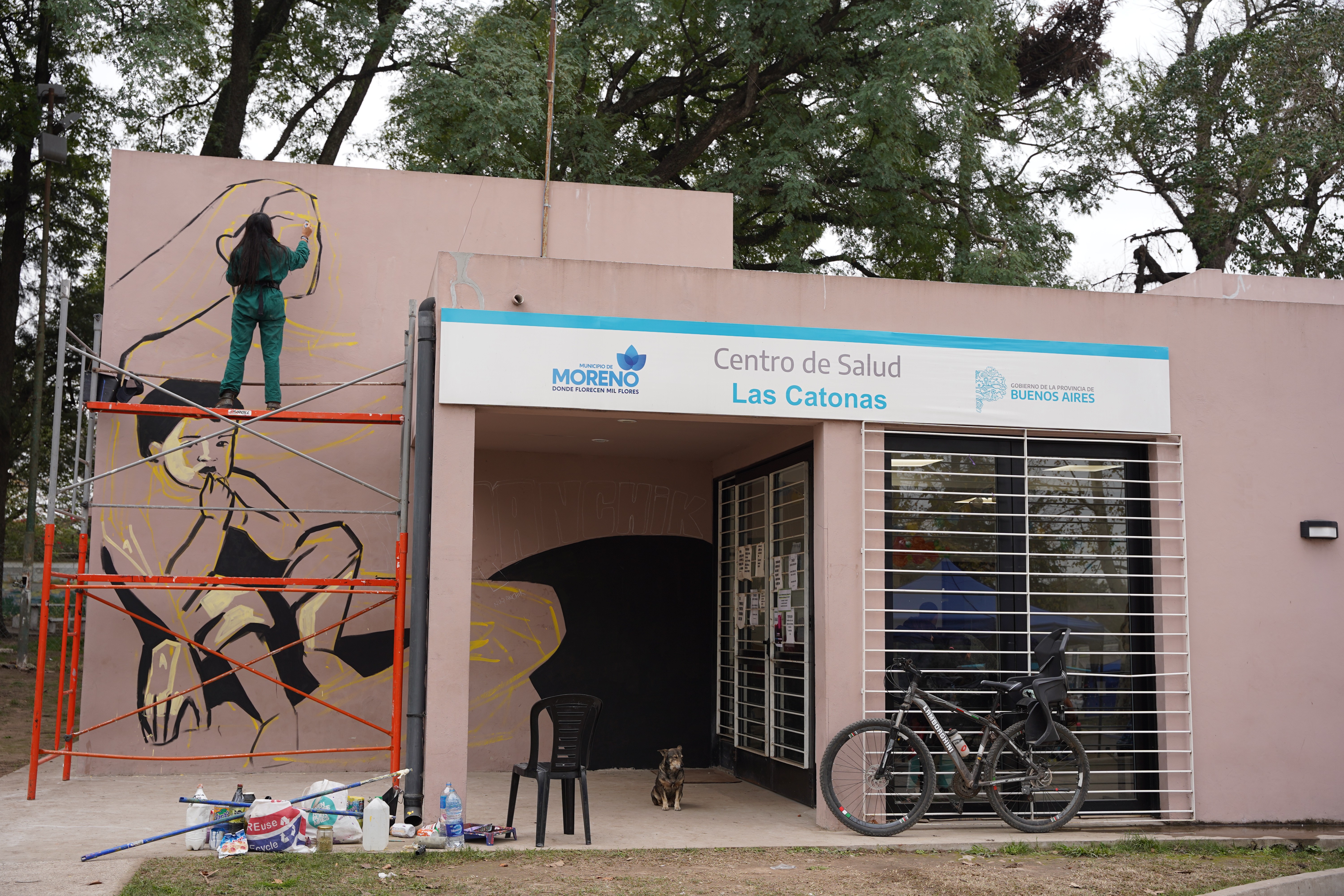 Se realizó el primer encuentro regional de muralismo en Moreno