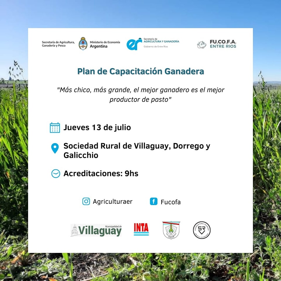 Villaguay será sede del ciclo de Jornadas Ganaderas Entrerrianas