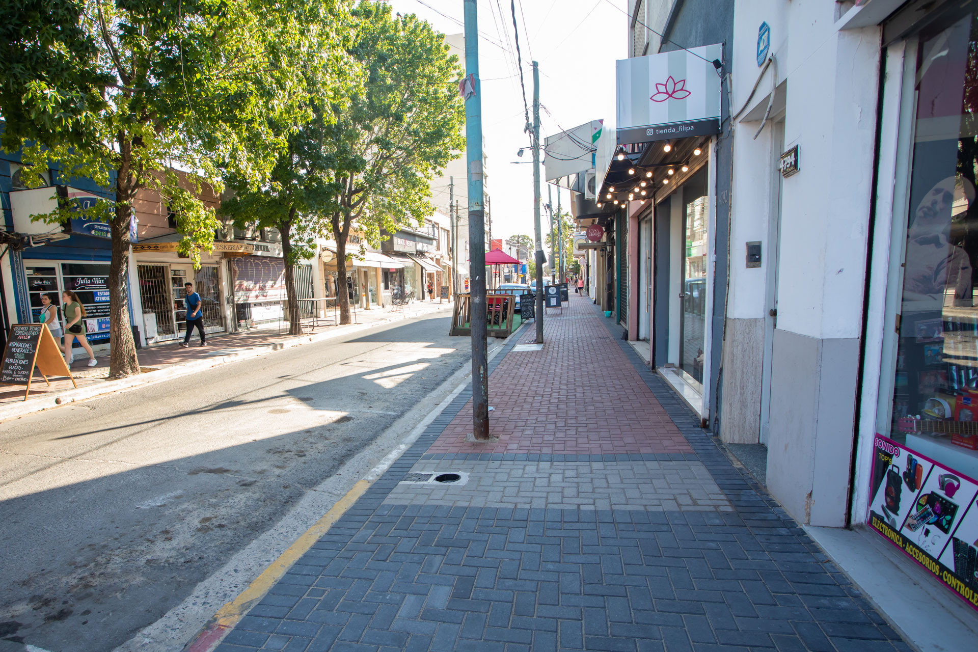 Ya están en la etapa final las obras de veredas del centro