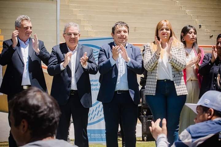 Recorrida junto al Gobernador Raúl Jalil y actual candidato a Vicepresidente Agustín Rossi
