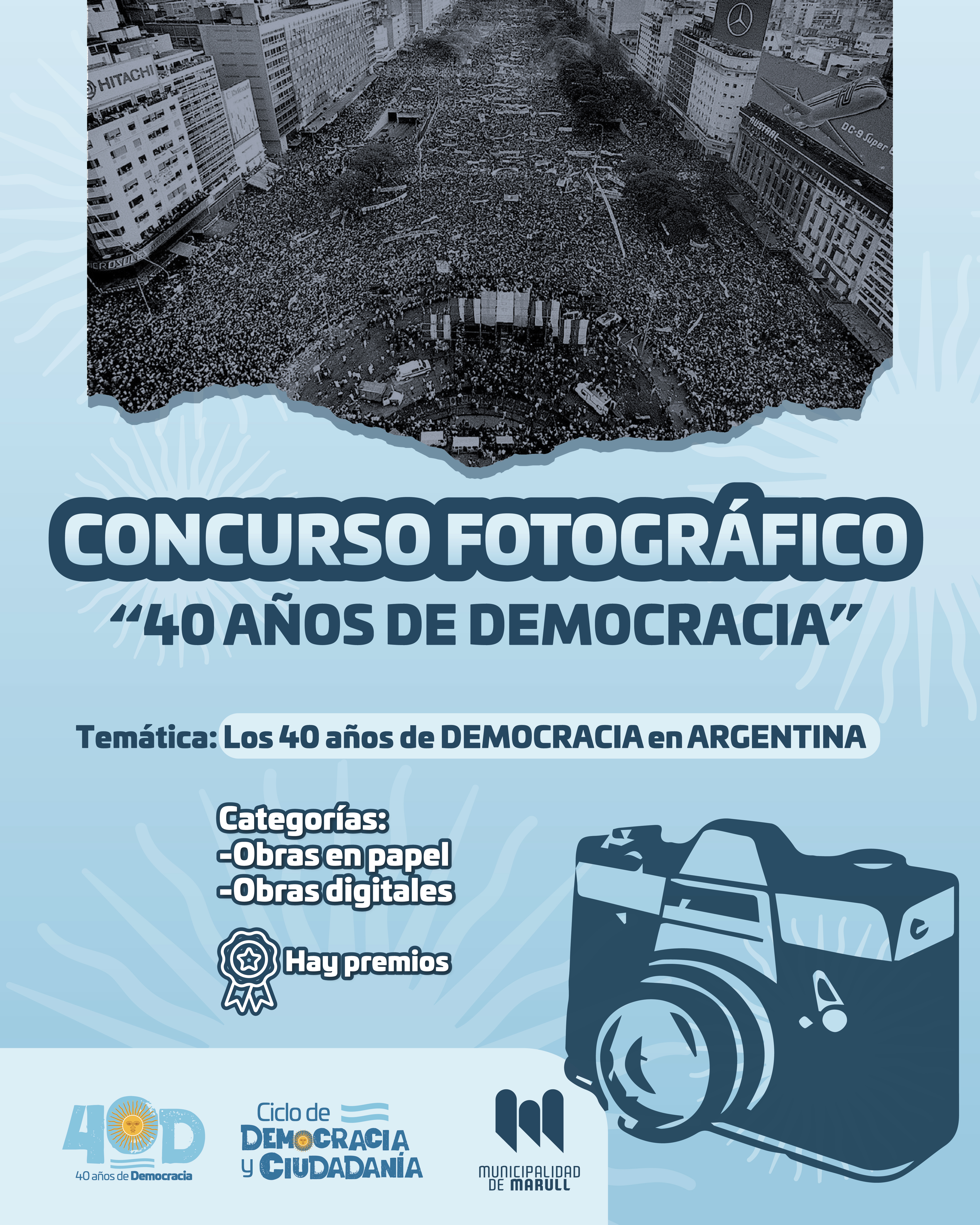 Participá del concurso fotográfico “40 años de Democracia”