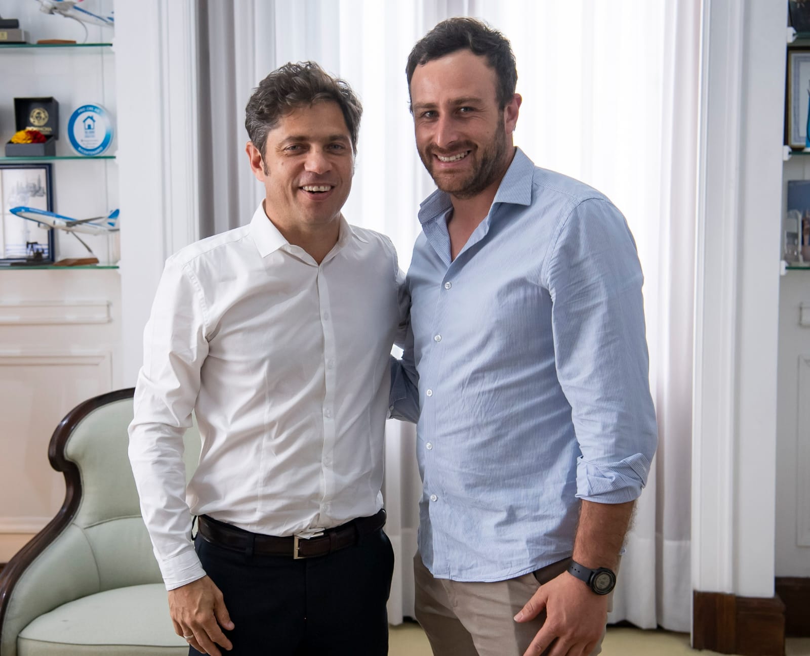 El Intendente Hernán Ralinqueo estuvo con el Gobernador Axel Kicillof