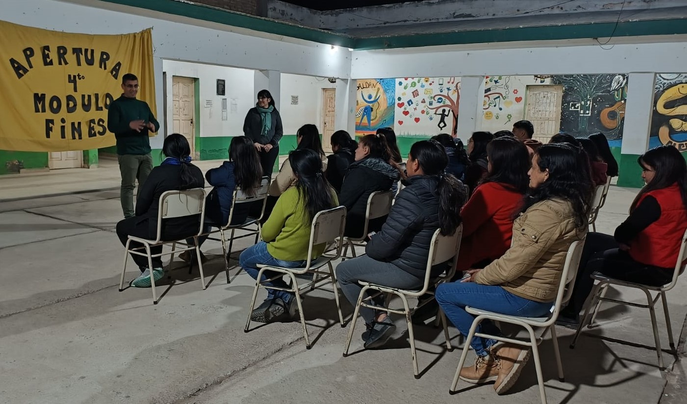 Inició el cuarto módulo del Plan FinEs para que vecinos de La Cañada completen su trayecto educativo