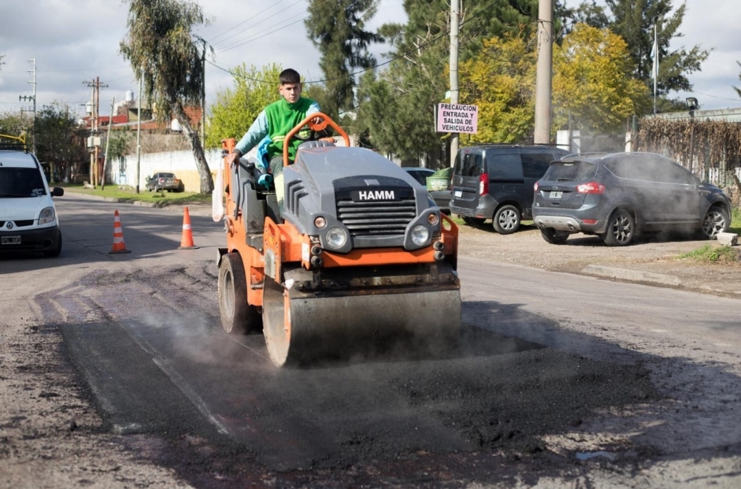 Plan de Bacheo y Pavimentación en Lanús Oeste y Monte Chingolo