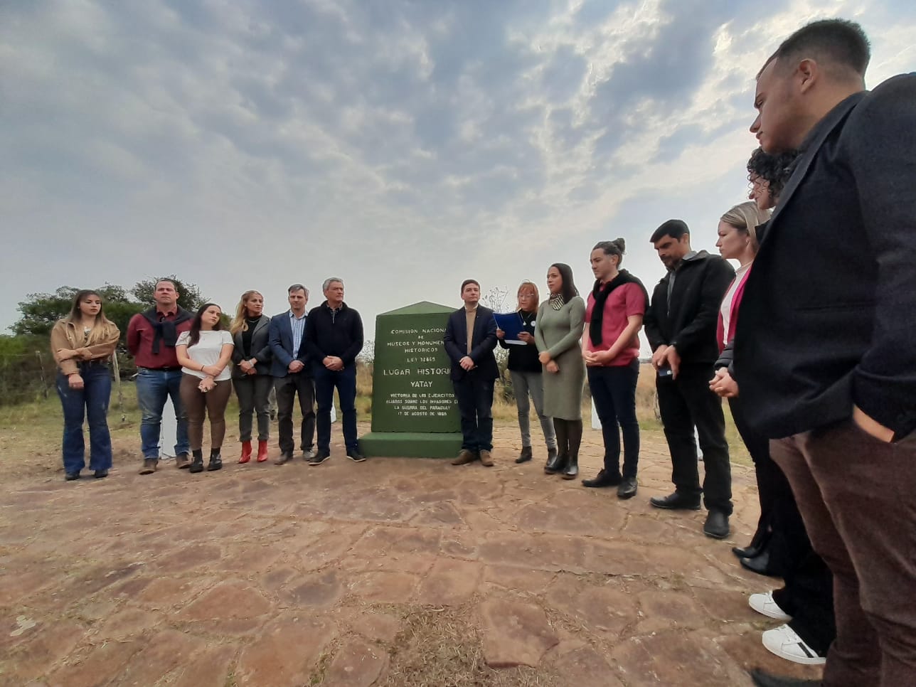 Paso de los Libres conmemoró los 159 años de la Batalla de Yatay con un emotivo acto en Ombucito