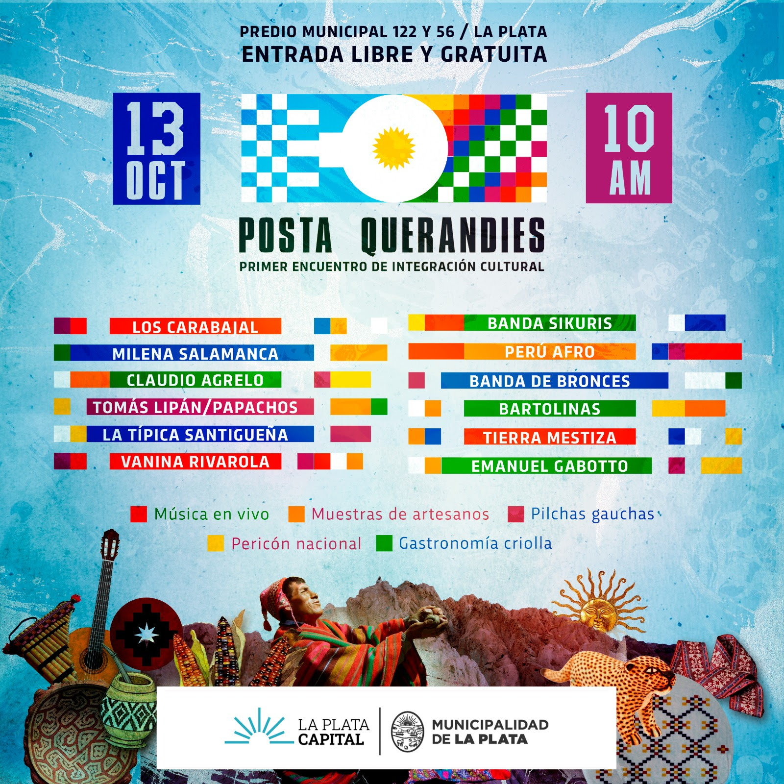Posta Querandíes: llega el primer Encuentro de Integración Cultural en La Plata