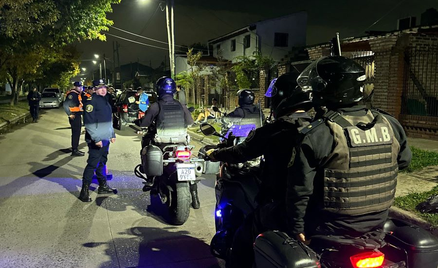 Cascallares supervisó un nuevo operativo nocturno de saturación policial en Alte Brown