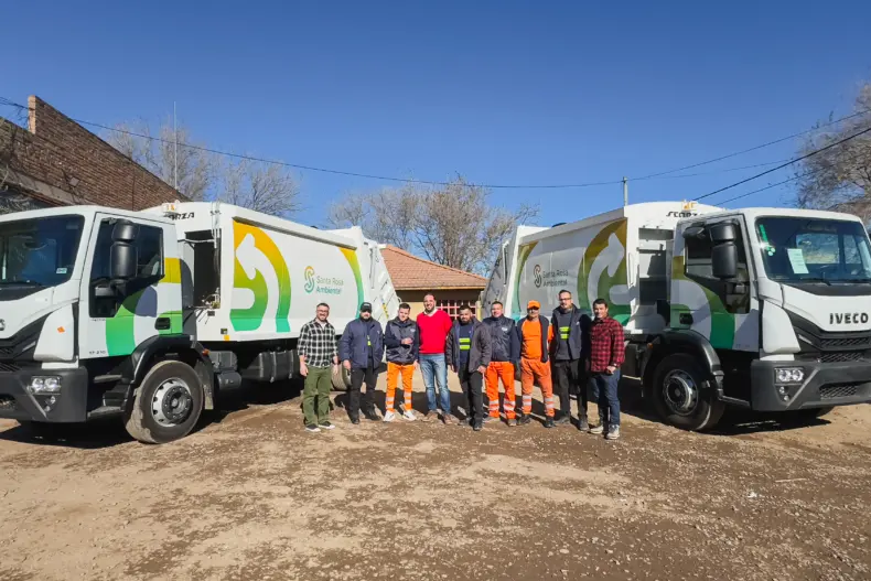 Santa Rosa Ambiental: Nuevos camiones para la flota de recolección de residuos urbanos