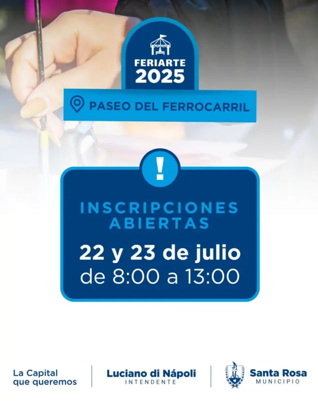FeriArte vuelve en agosto: inscripciones abiertas para ser parte