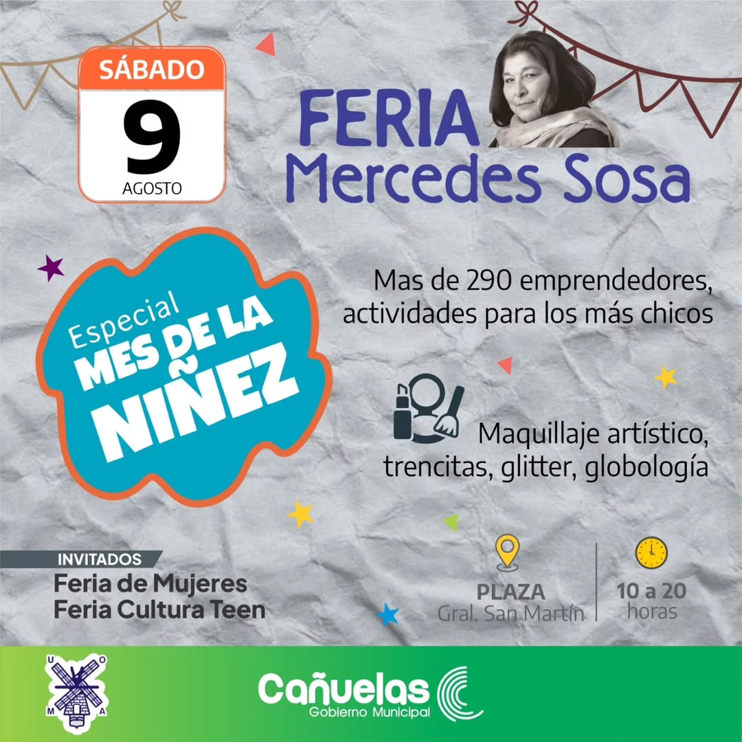 ¡Este fin de semana, Cañuelas se llena de ferias y diversión para toda la familia!