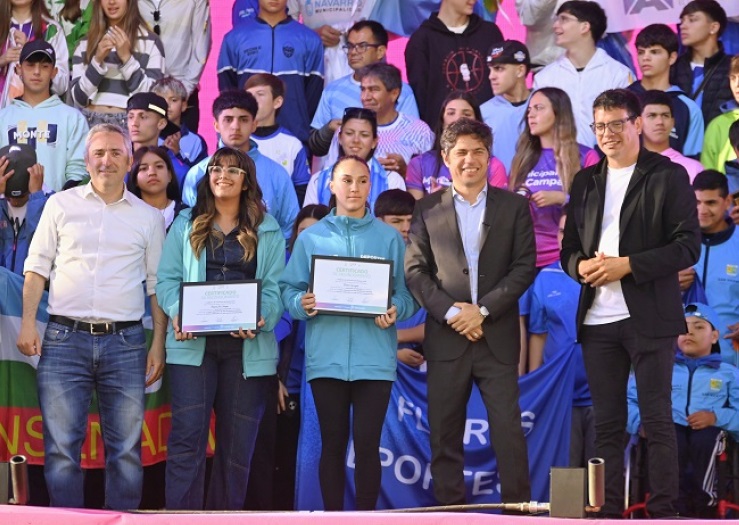 Axel encabezó la apertura de la etapa final de los Juegos Bonaerenses 2025