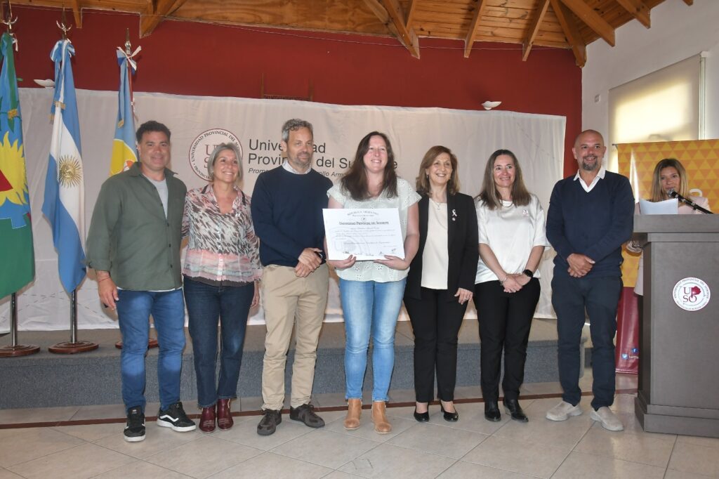 Nuevos egresados y egresadas de la Universidad Provincial del Sudoeste en Monte Hermoso