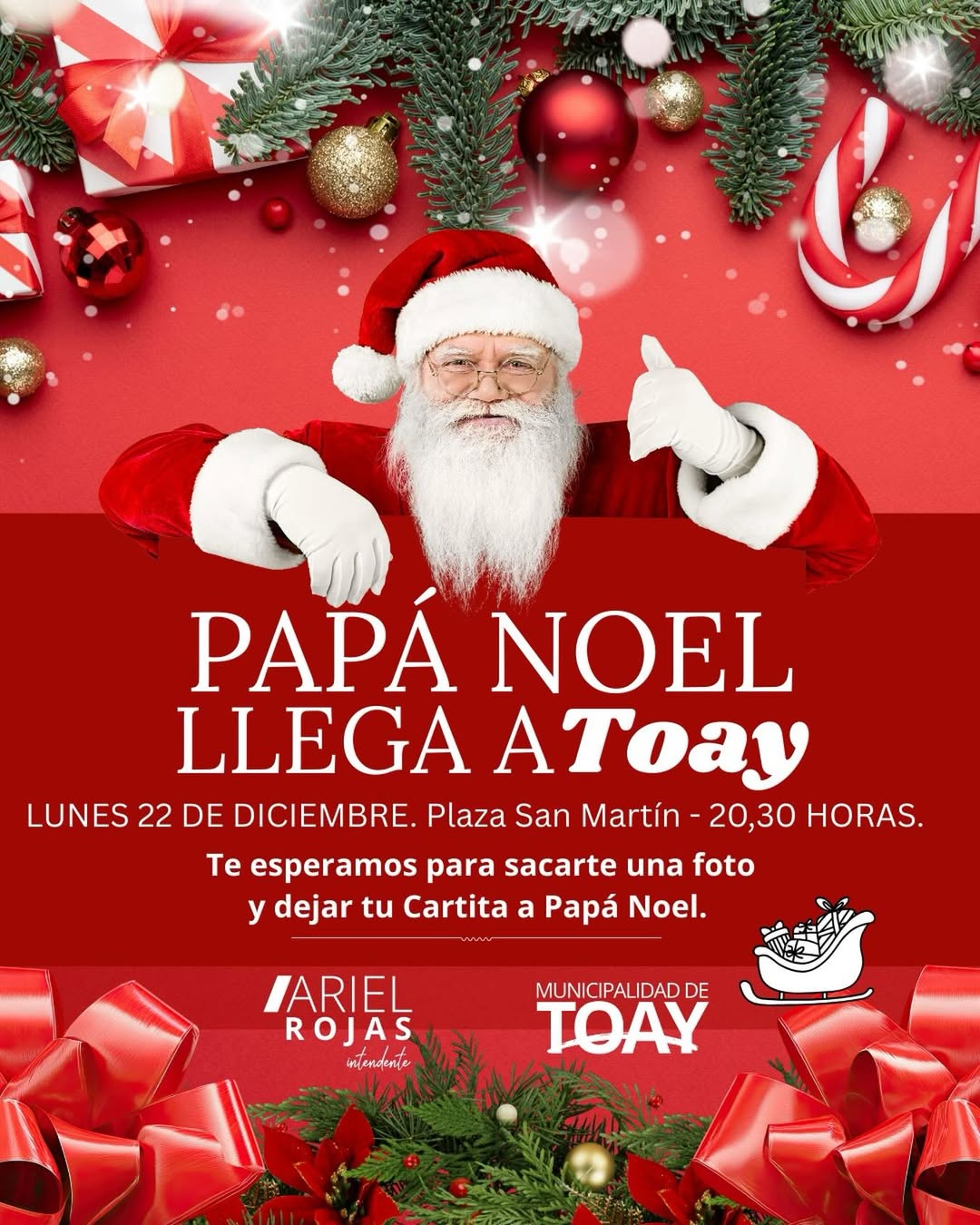 Llega Papá Noel a Toay