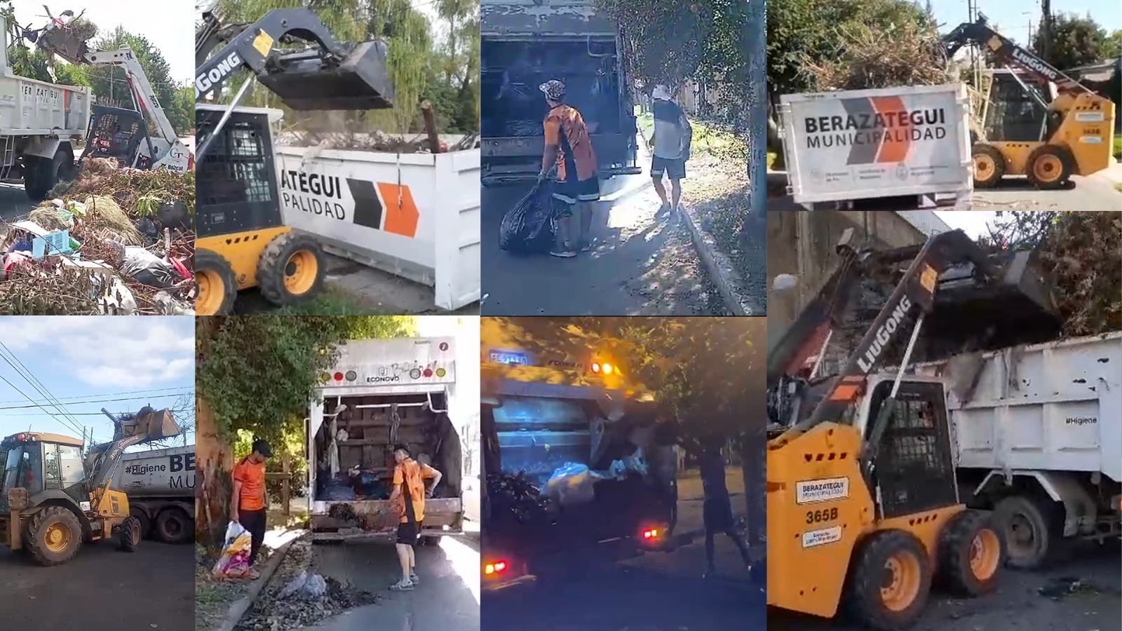 La Municipalidad continúa realizando operativos de limpieza en los barrios de Berazategui