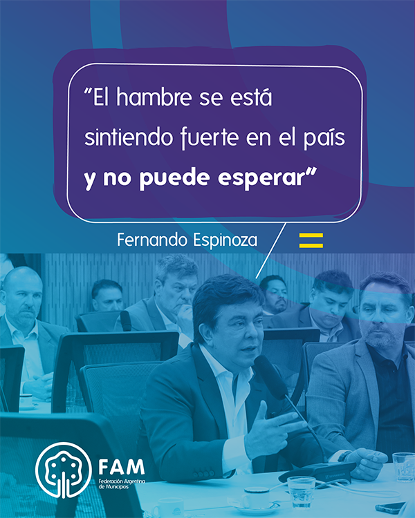 “Nos quitaron hasta el 80% de los recursos”: Fernando Espinoza denunció desfinanciamiento a los municipios y advirtió por el hambre creciente