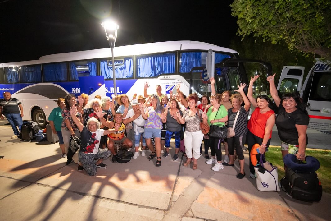 Los abuelos, rumbo a Las Grutas