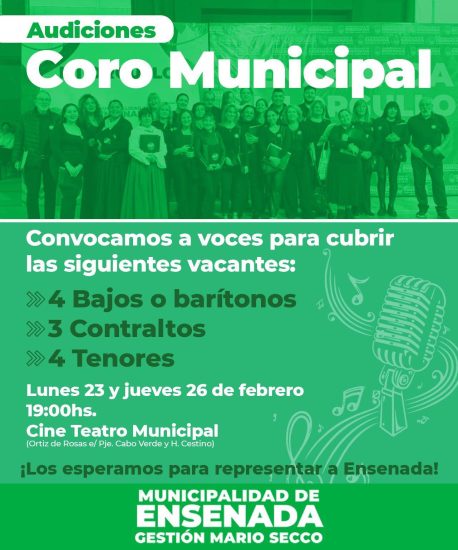 Sumate al Coro Municipal