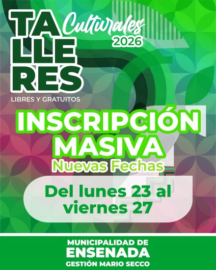 Talleres culturales 2026: inscripción masiva