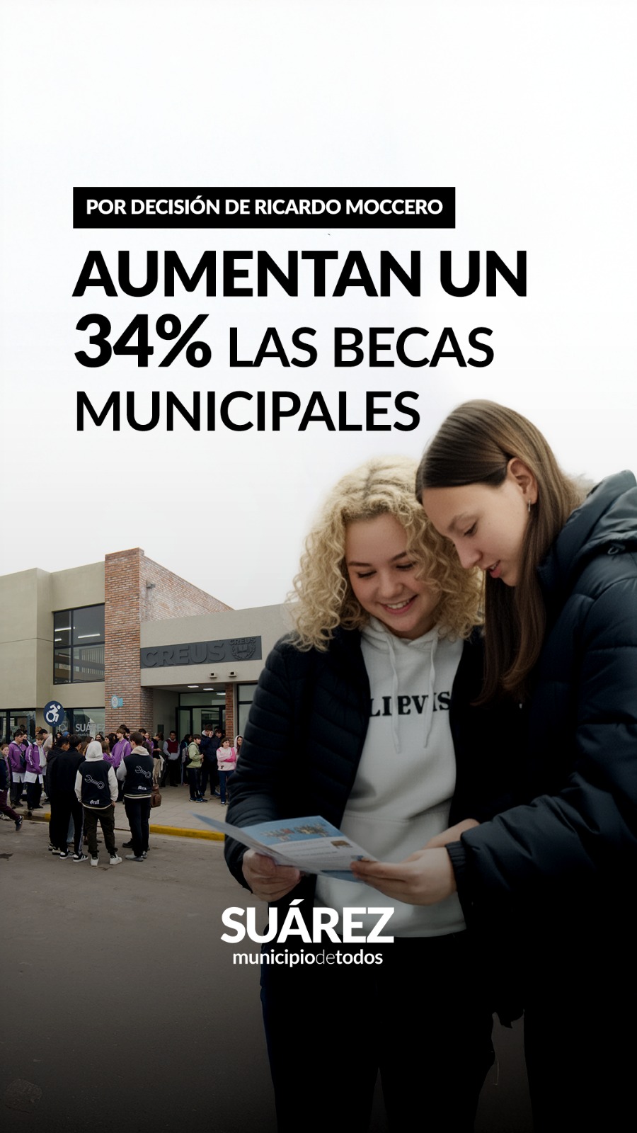 Educación como prioridad: aumentamos un 34% las Becas Municipales