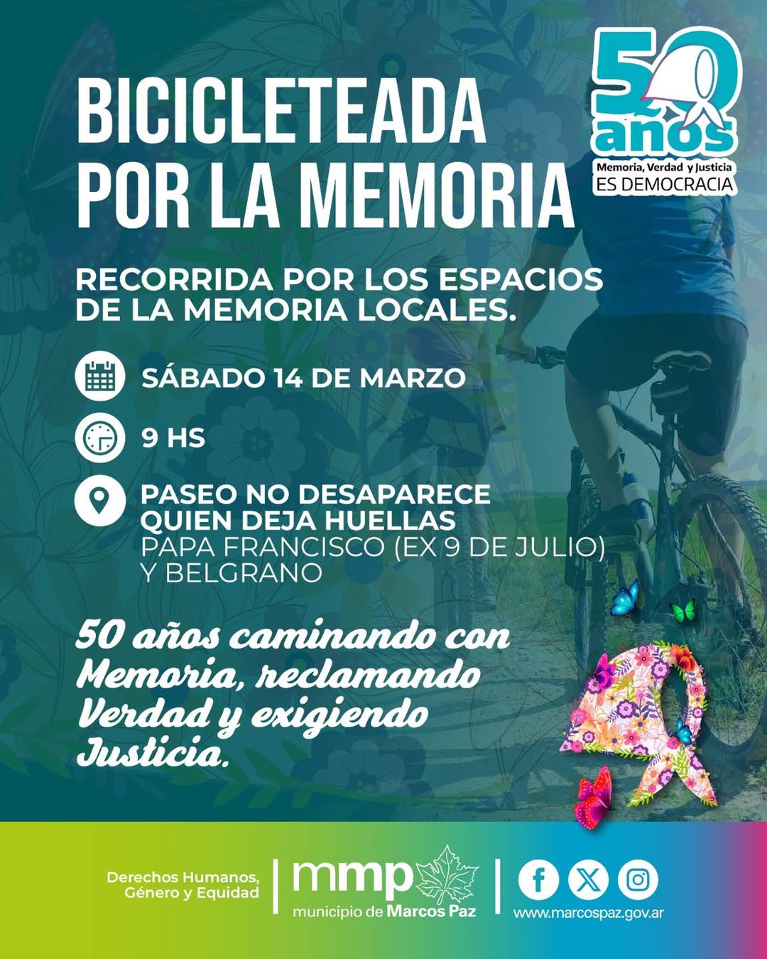 Bicicleteada por la memoria