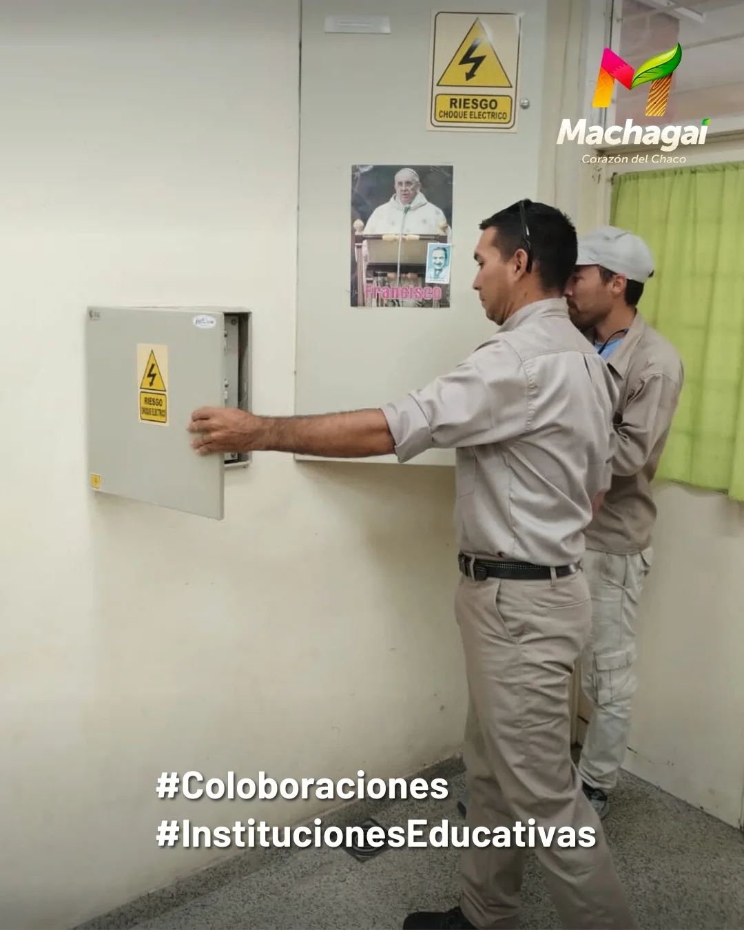 El Municipio realizó trabajos de mantenimiento eléctrico en la Escuela N° 153 «Luis A. Castelán»