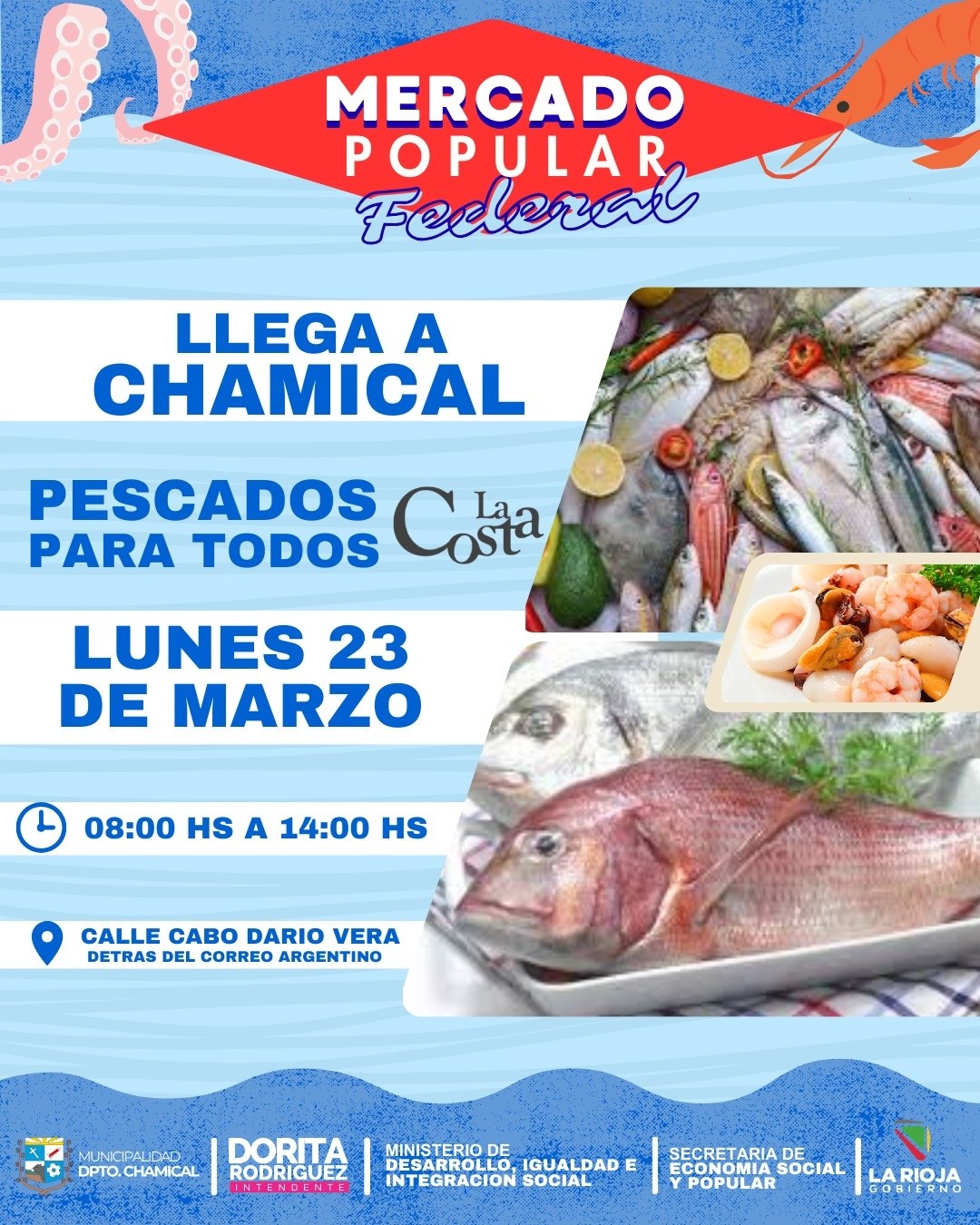 Llega «Pescado para Todos» a Chamical 