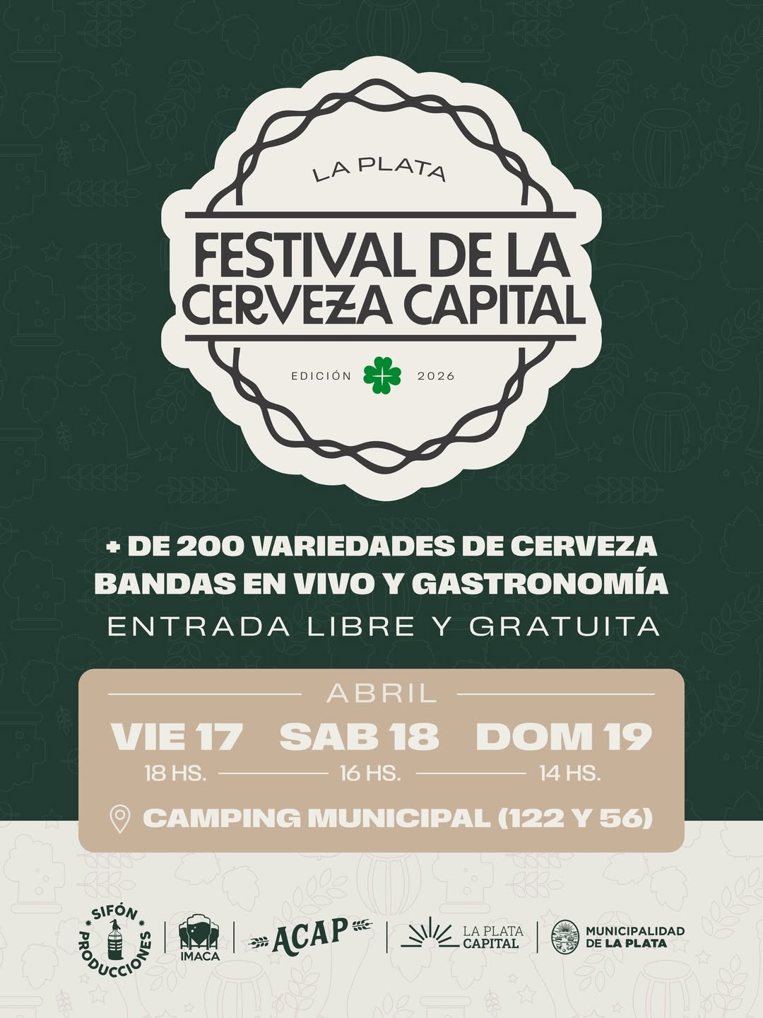 Llega una nueva edición del Festival de la Cerveza Capital al Camping Municipal