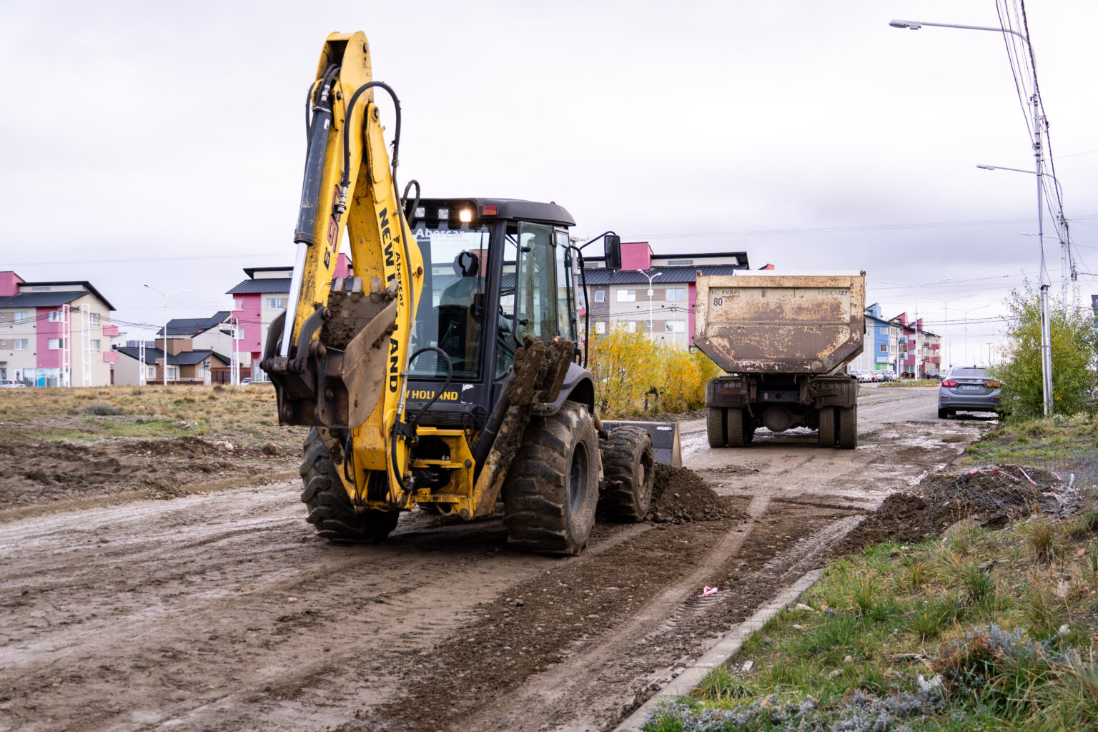 La Municipalidad desplegó operativos viales y pluviales por las fuertes lluvias en Río Gallegos