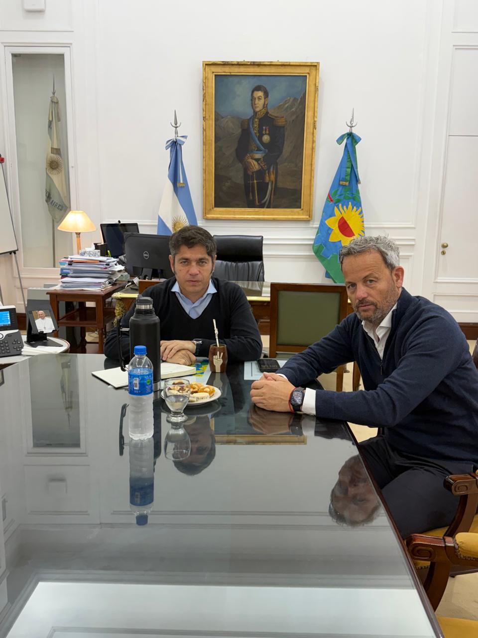 El intendente, Hernán Arranz, recibió al Gobernador de la provincia de Buenos Aires, Axel Kicillof