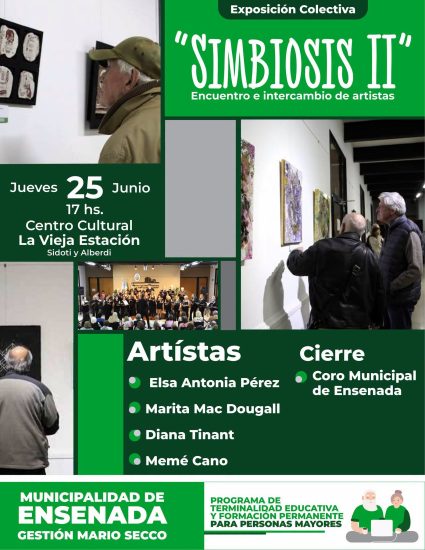 Encuentro con artistas de la muestra colectiva “Simbiosis II” en La Vieja Estación
