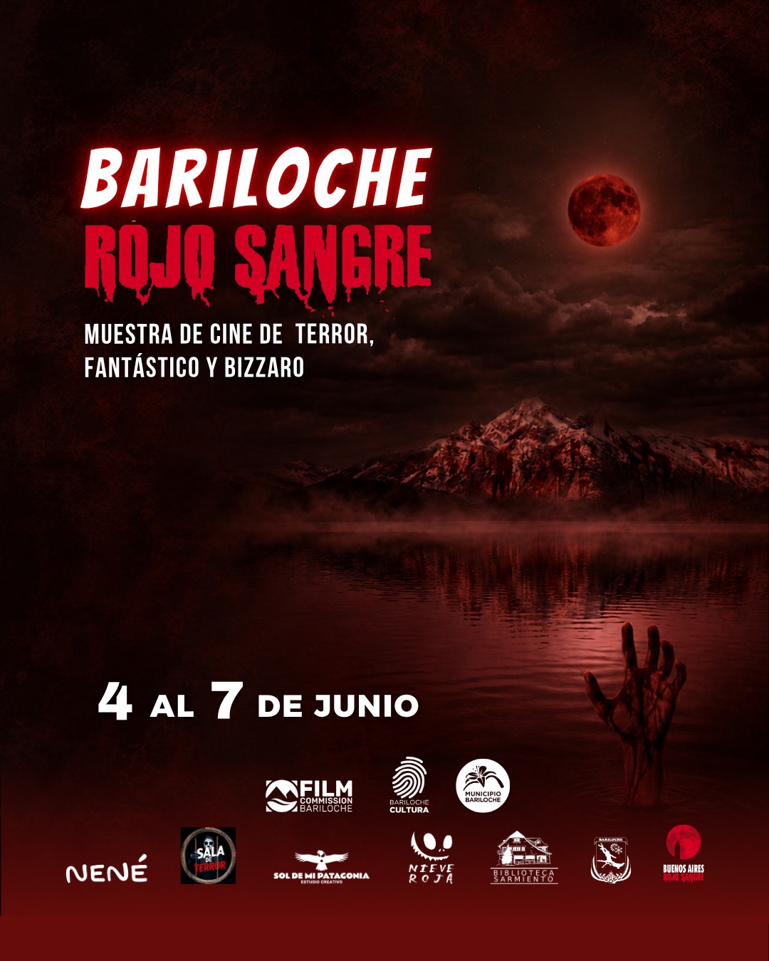 Bariloche se tiñe de terror con el inicio del festival “Rojo Sangre”