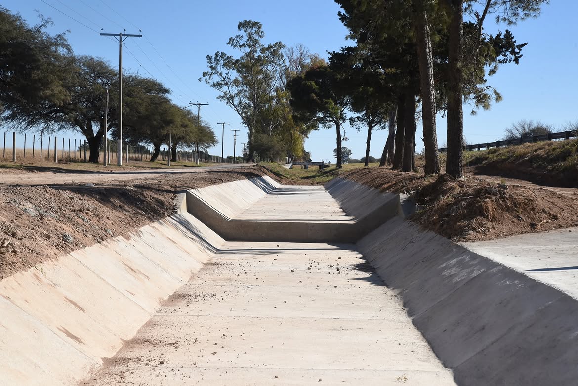 Concluyó la obra de desagüe en el acceso al Balneario El Puente