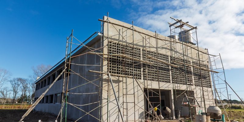 Avanza la construcción del nuevo edificio de la Escuela Técnica N°1 de Santa Teresita