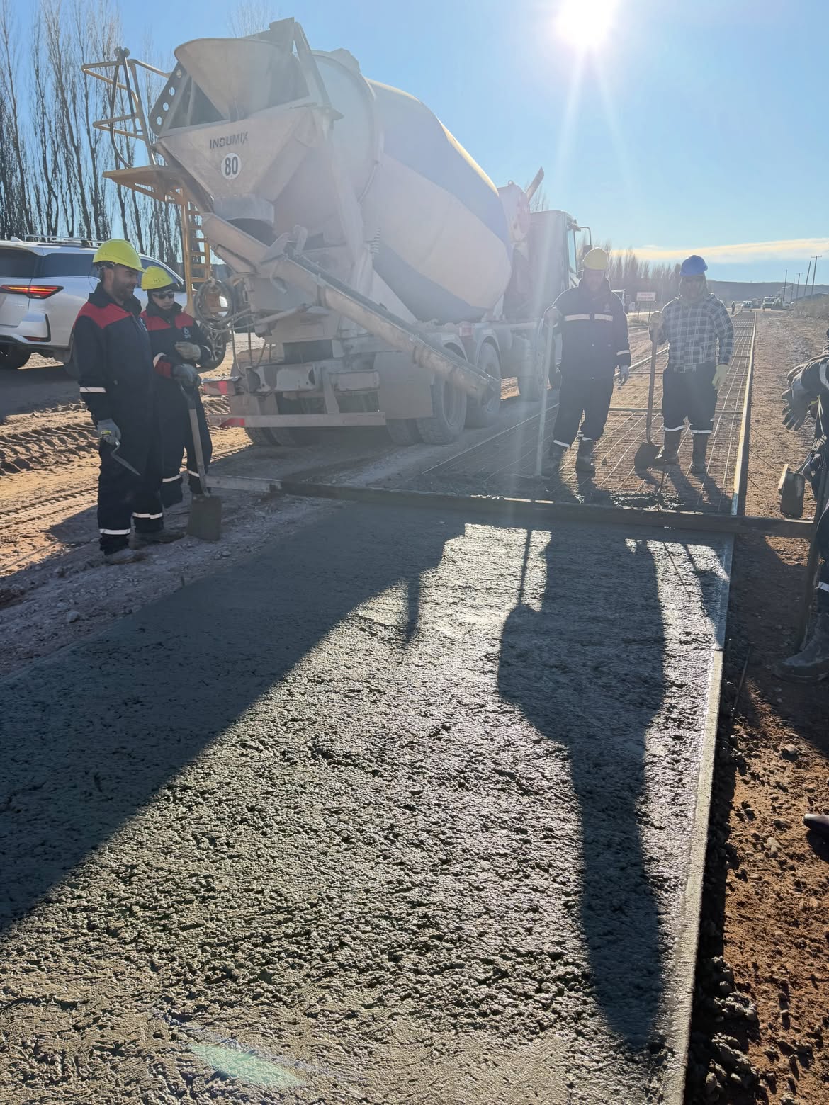 Añelo avanza con la construcción de una nueva bicisenda