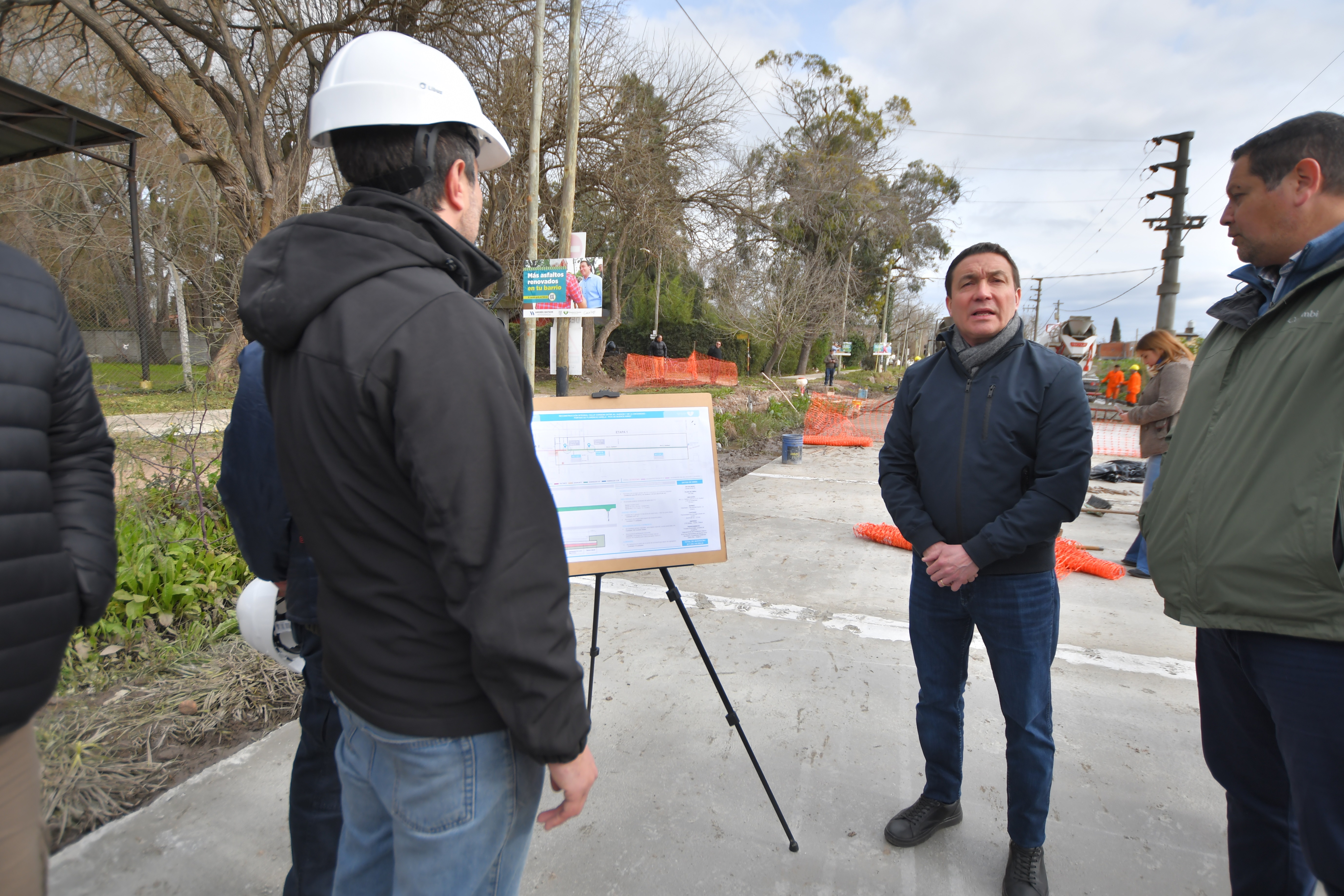 Obra reactivada: pavimentación de Cariboni