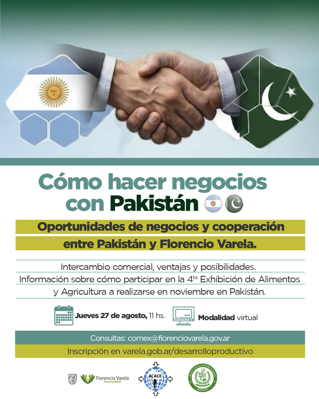 Jornada para conocer las oportunidades comerciales con Pakistán
